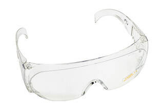 The Walkers full coverage safety glasses feature clear wraparound lenses and offer UV protection
